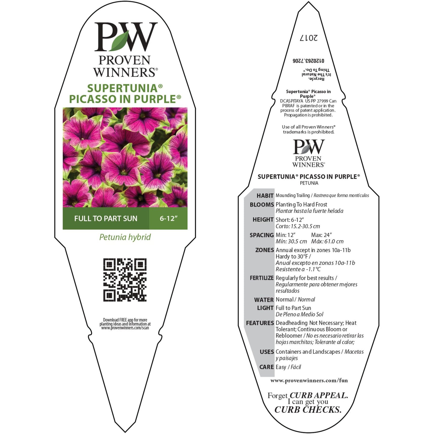 Supertunia® Picasso in Purple® Petunia