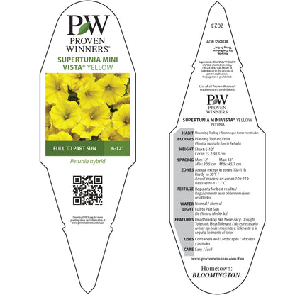 Supertunia Mini Vista® Yellow Petunia